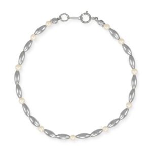 Southern Gates Sterling Silver 3mm Rice Bead Chain KAR511, 18 (81078)