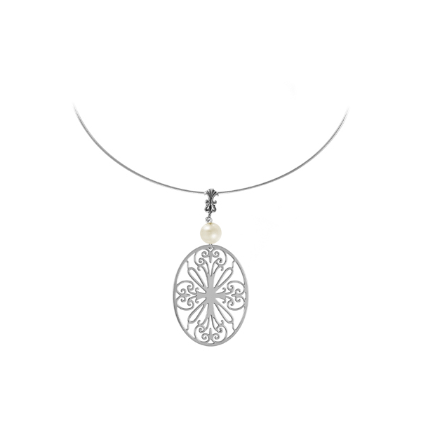 St. Philip's Sterling Omega Necklace