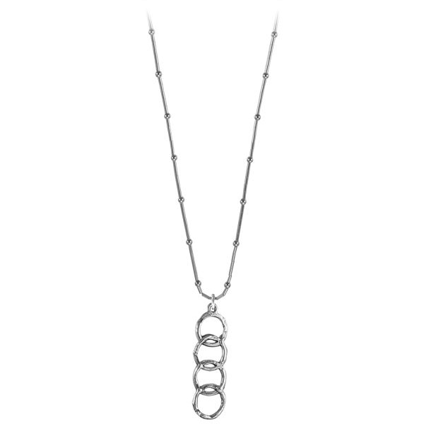 Regency Liquid Silver Necklace on Bamboo Chain