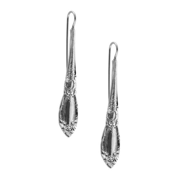 King Richard Sterling Silver Spoon Earrings